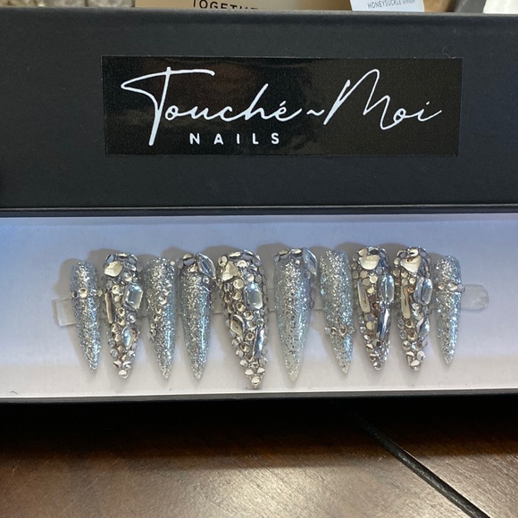 Touché ~Moi Nails Other - Ladies stunning rule the night custom made ballerina press on nails